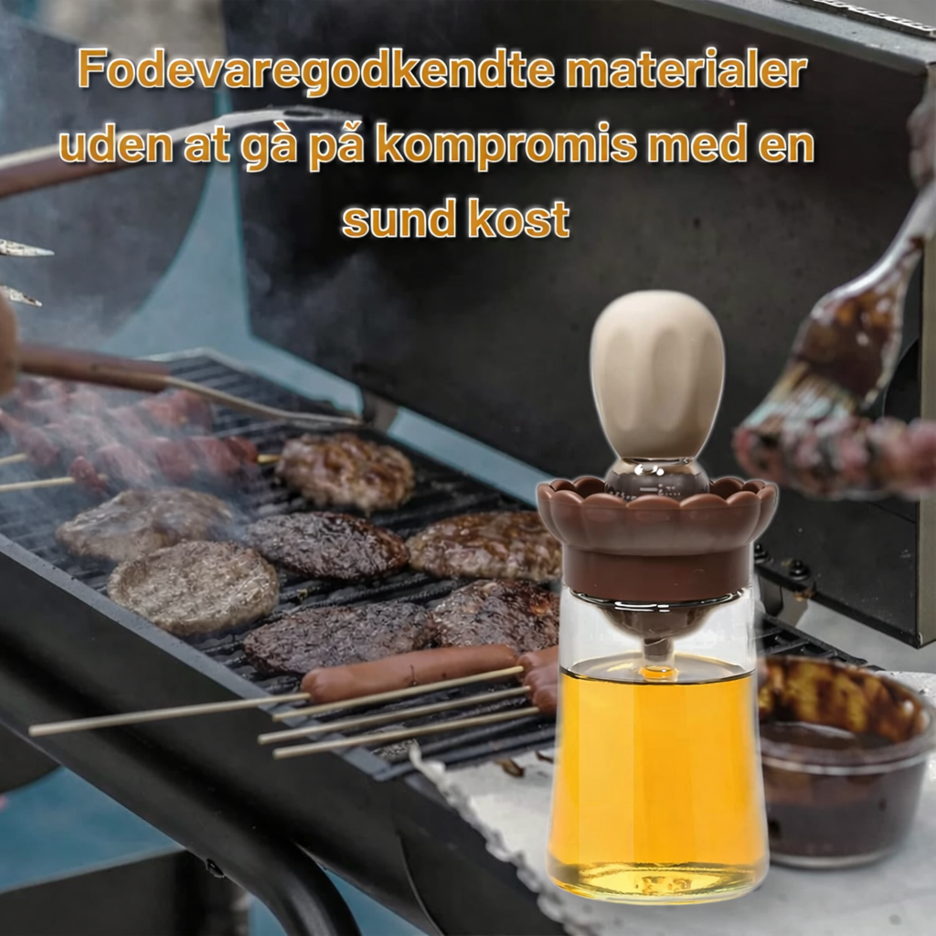 OliePensel™ – 2-i-1 Olieflaske med Silikonepensel