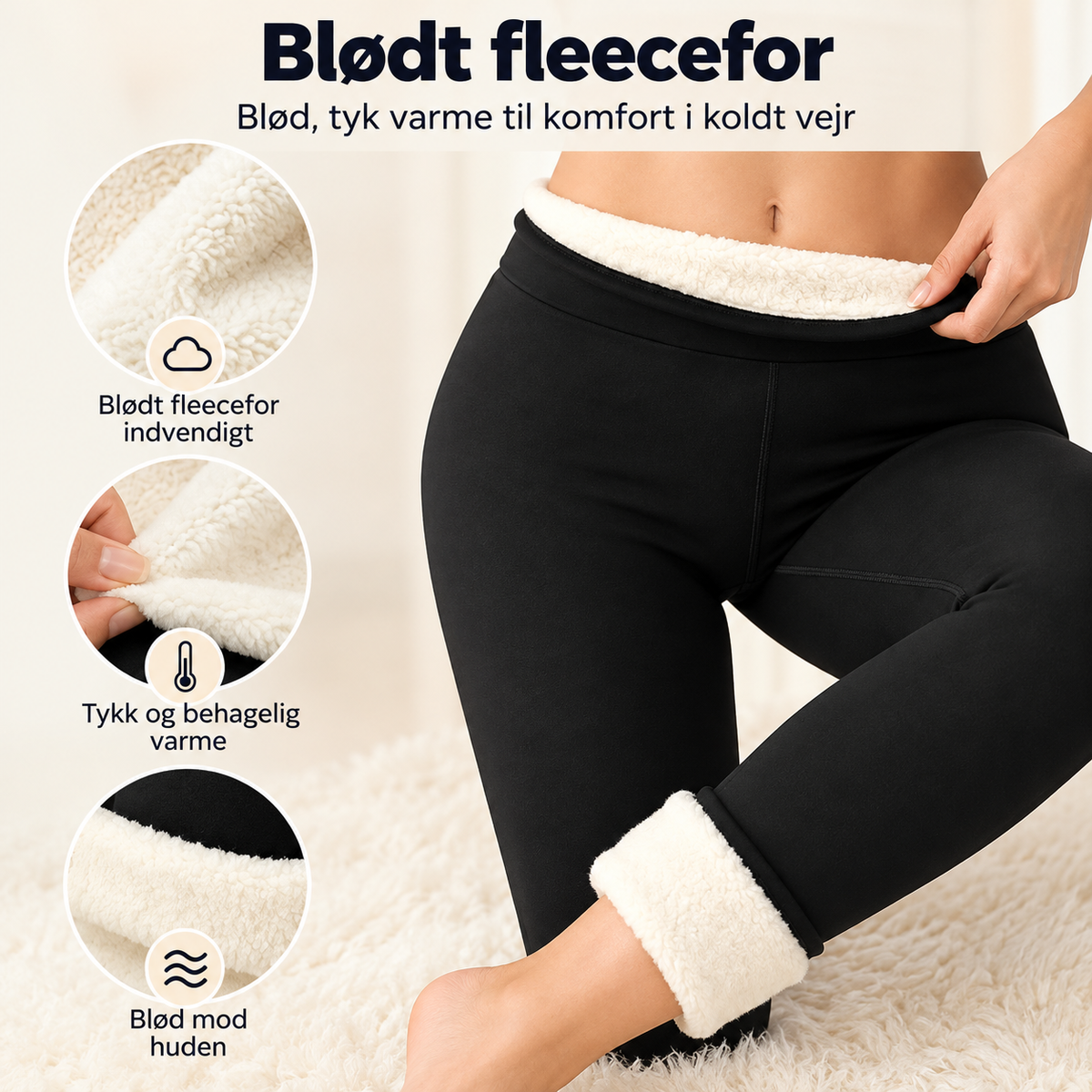 VinterBlød™ – Hold benene varme hele vinteren med bløde, fleeceforede leggings