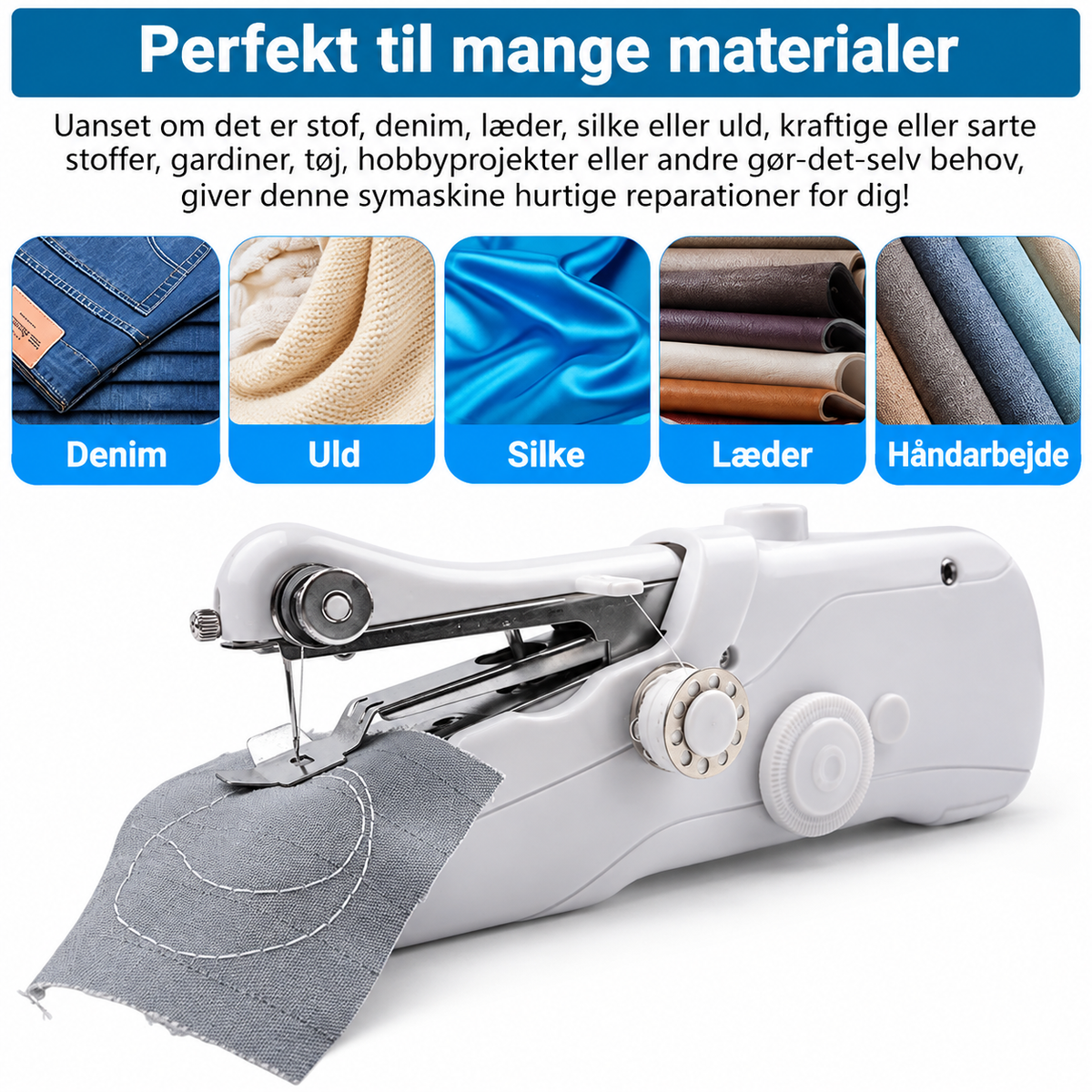 SyLet™ – Reparér dit tøj på få minutter med den smarte, håndholdte symaskine