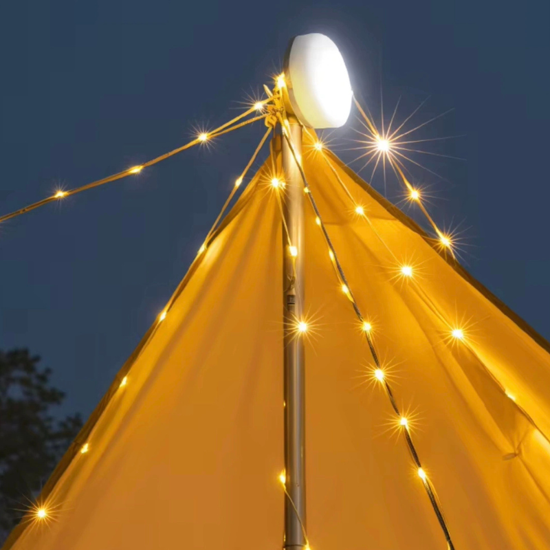 GlowLine™ Camping Lyskæde – Stemningsfuldt lys til dine udendørs eventyr, nem at hænge op overalt