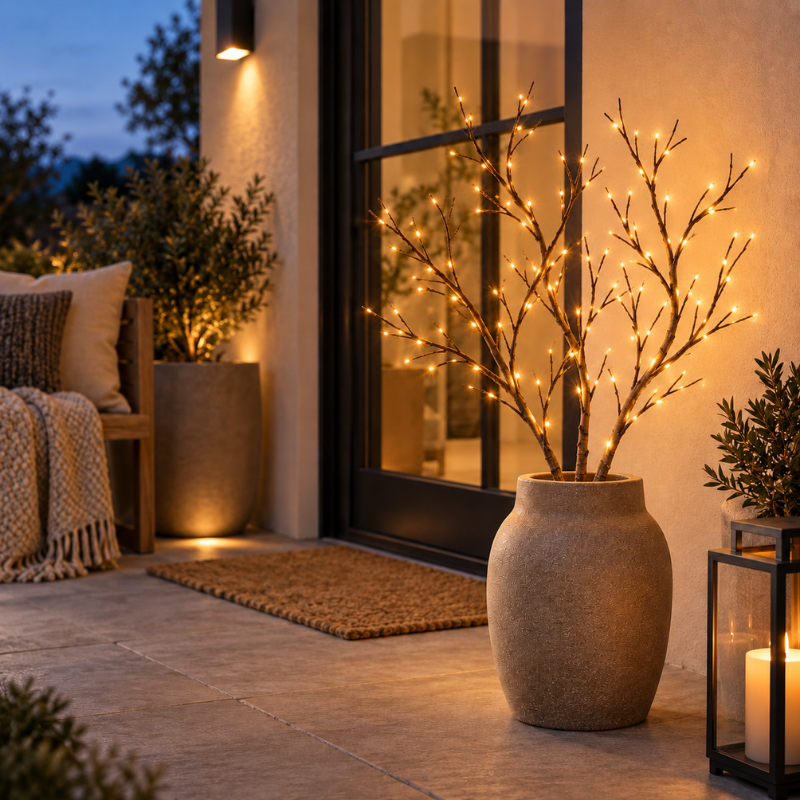 LysGrene™ – Skab en varm og hyggelig stemning med smukke LED-grene