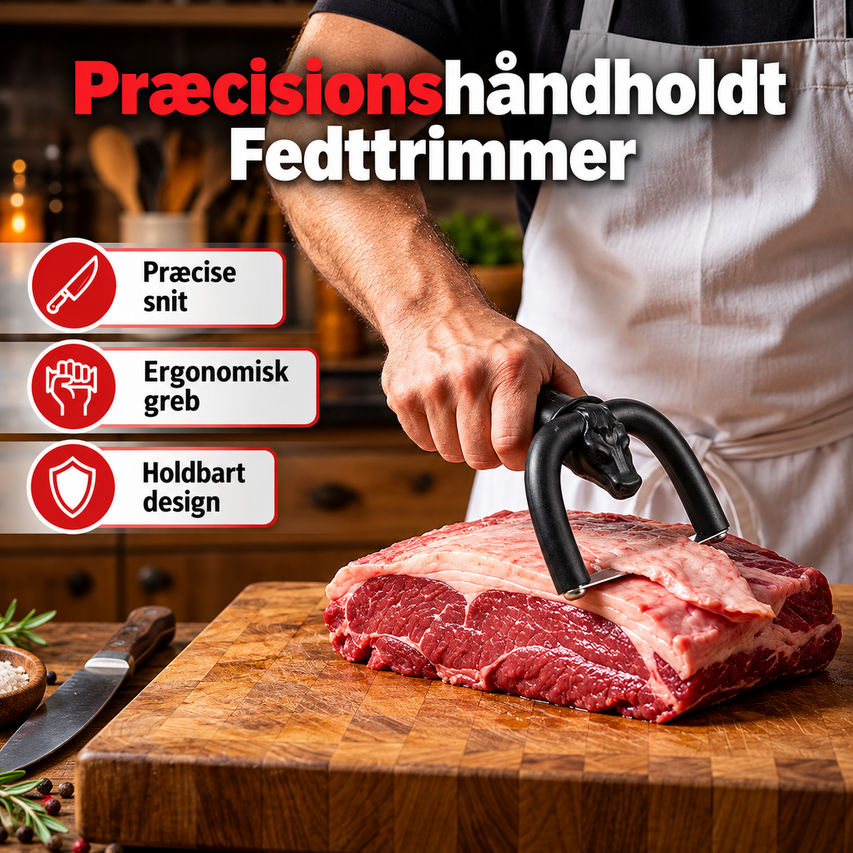 FedtSnit™ – Fjern nemt fedt og sener fra kød med præcision