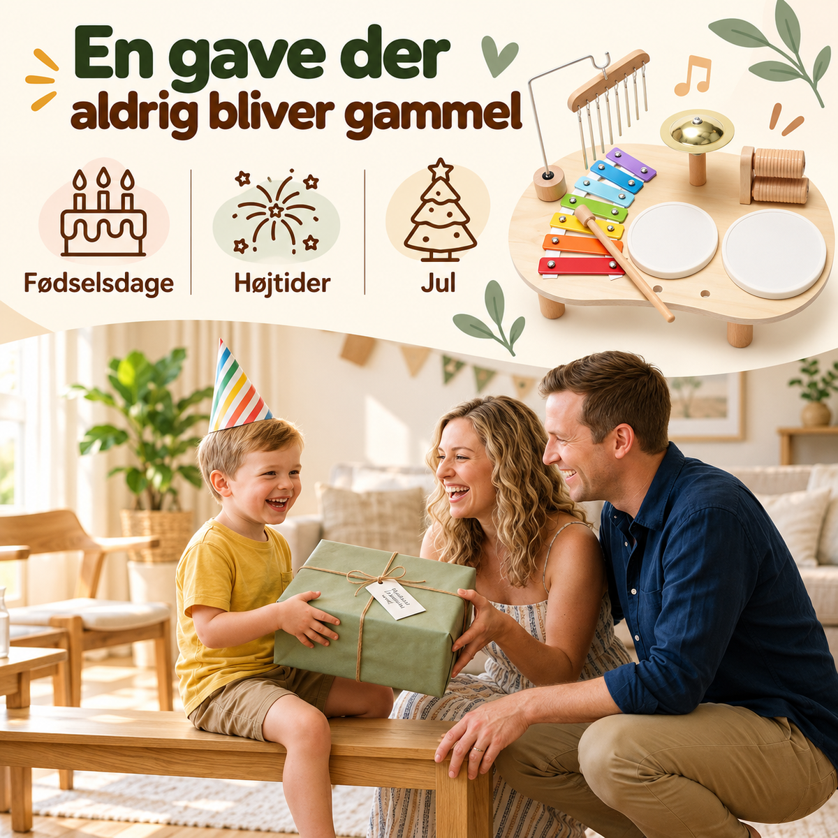 MusikMagi™ – Montessori-musikbord, der stimulerer barnets kreativitet og musikglæde