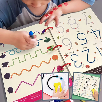 SkriveSmart™ – Genanvendelig skrivebog for nysgerrige børn