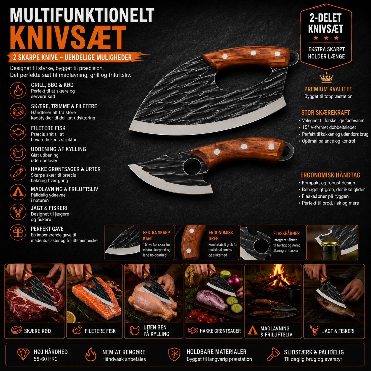 GrillMester™ - Ekstrem skarphed til grill, BBQ og køkken