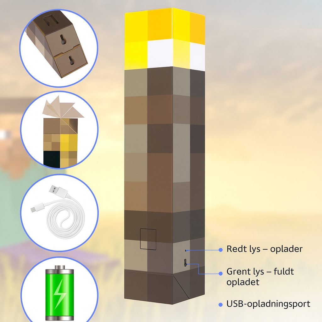 BlockFakkel™ – Lys dit eventyr som en ægte gamer