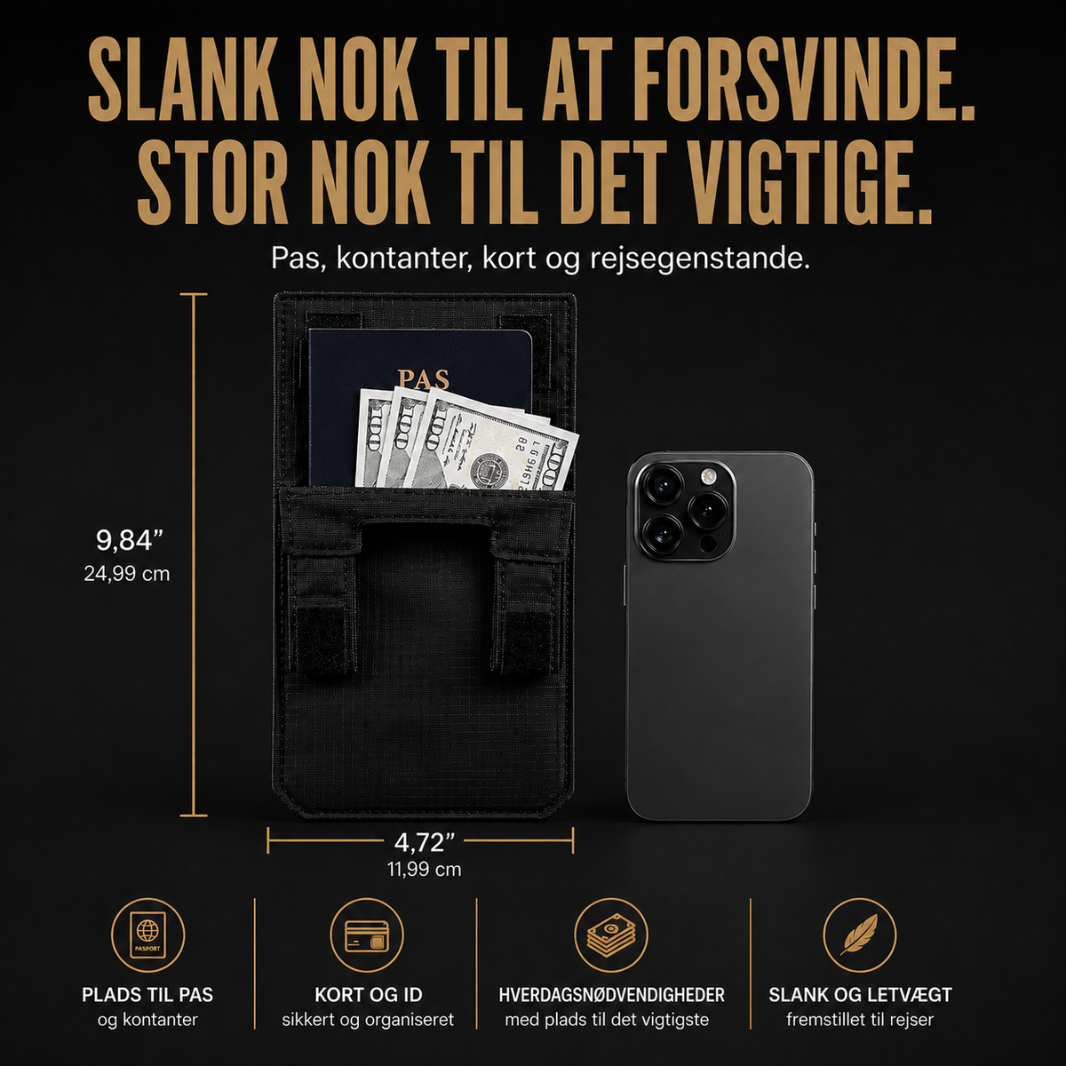 SkjultLomme™ | Hold dine værdier skjult og tæt på