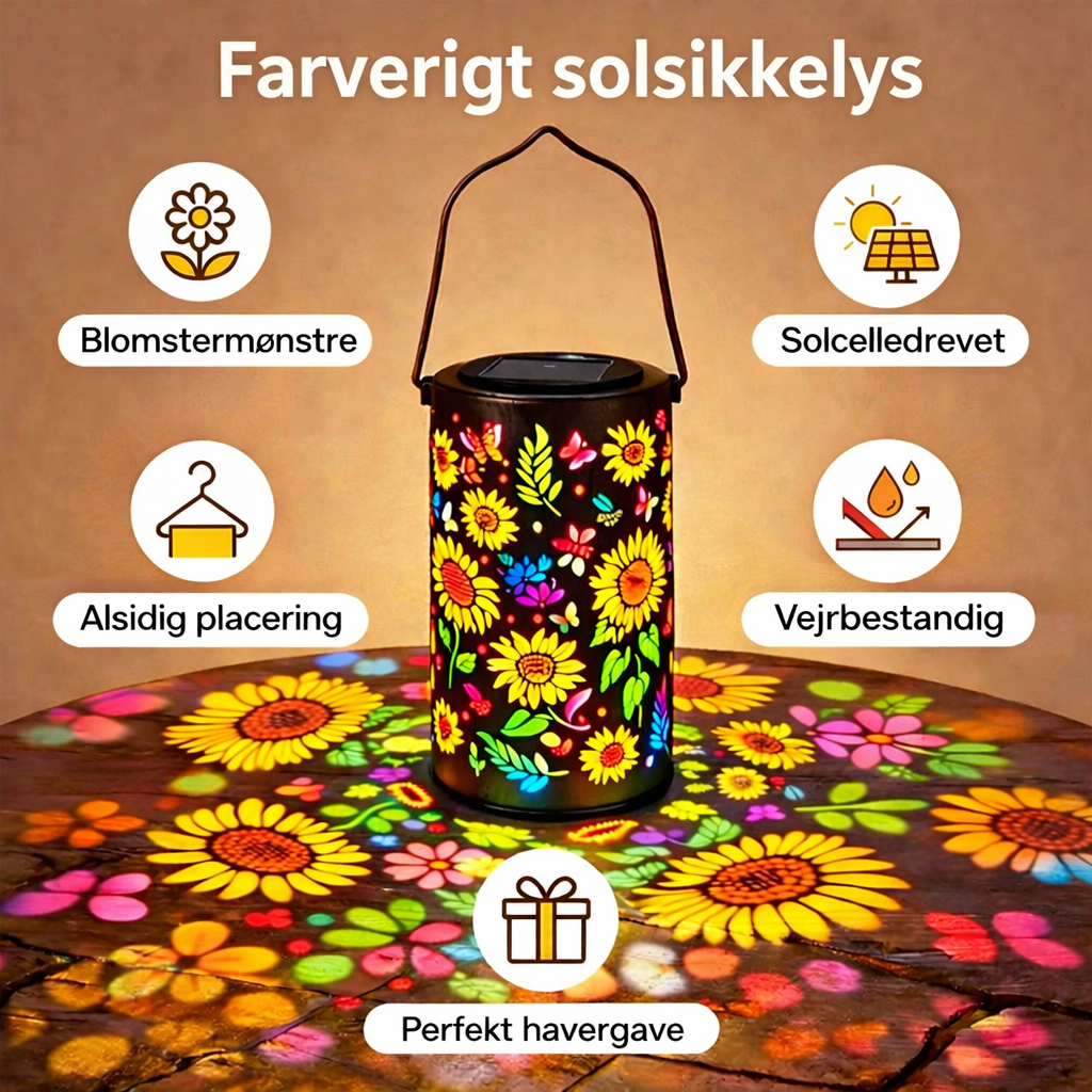 SolBlomst™ Solarlygte – Skab magisk stemning i din have – helt uden strøm