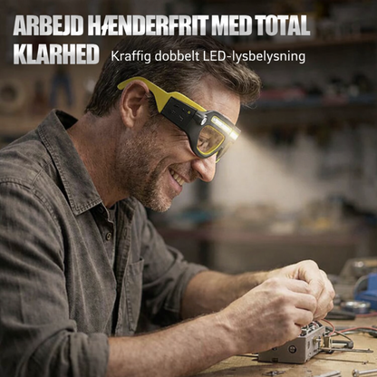 LysBrille™ Pro - Beskyttelsesbriller med indbygget LED-lys