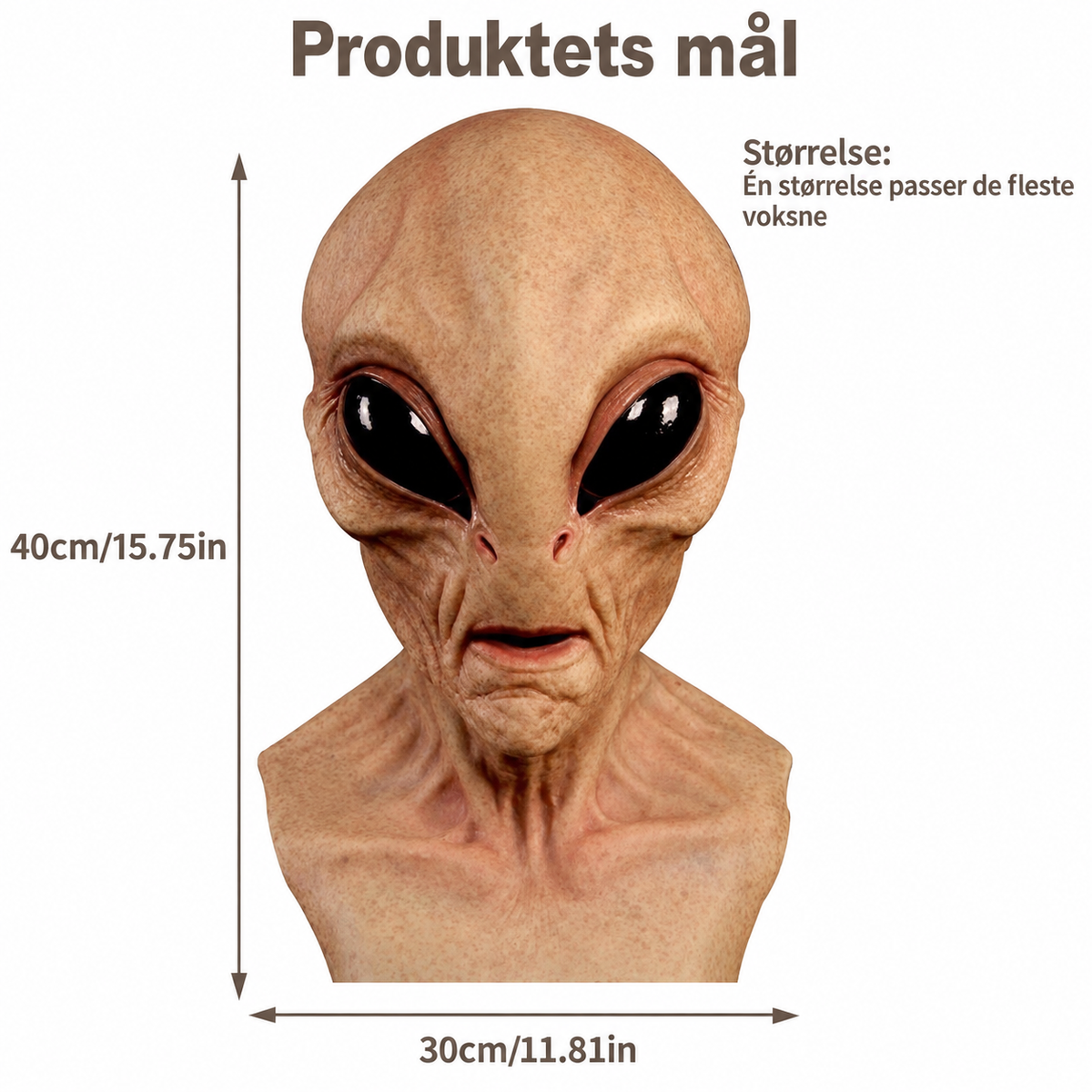 SkrækMaske™ – Et uhyggeligt realistisk look til Halloween