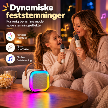SangMagi™ – Gør enhver dag til en fest med karaoke og 2 trådløse mikrofoner