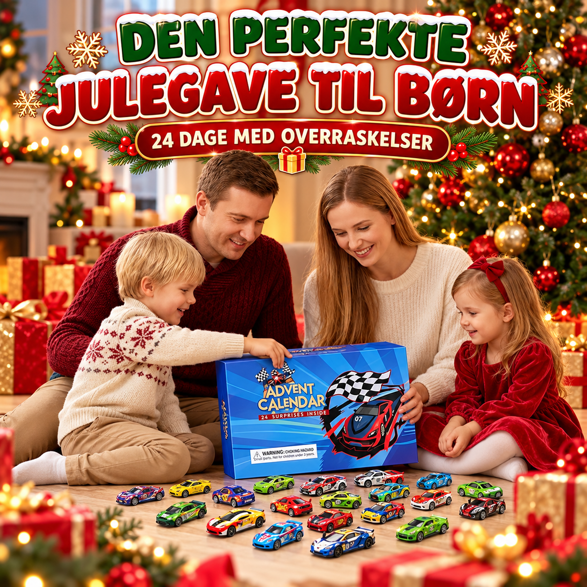 RacerJul™ – 24 racerbiler til en fartfyldt jule-nedtælling