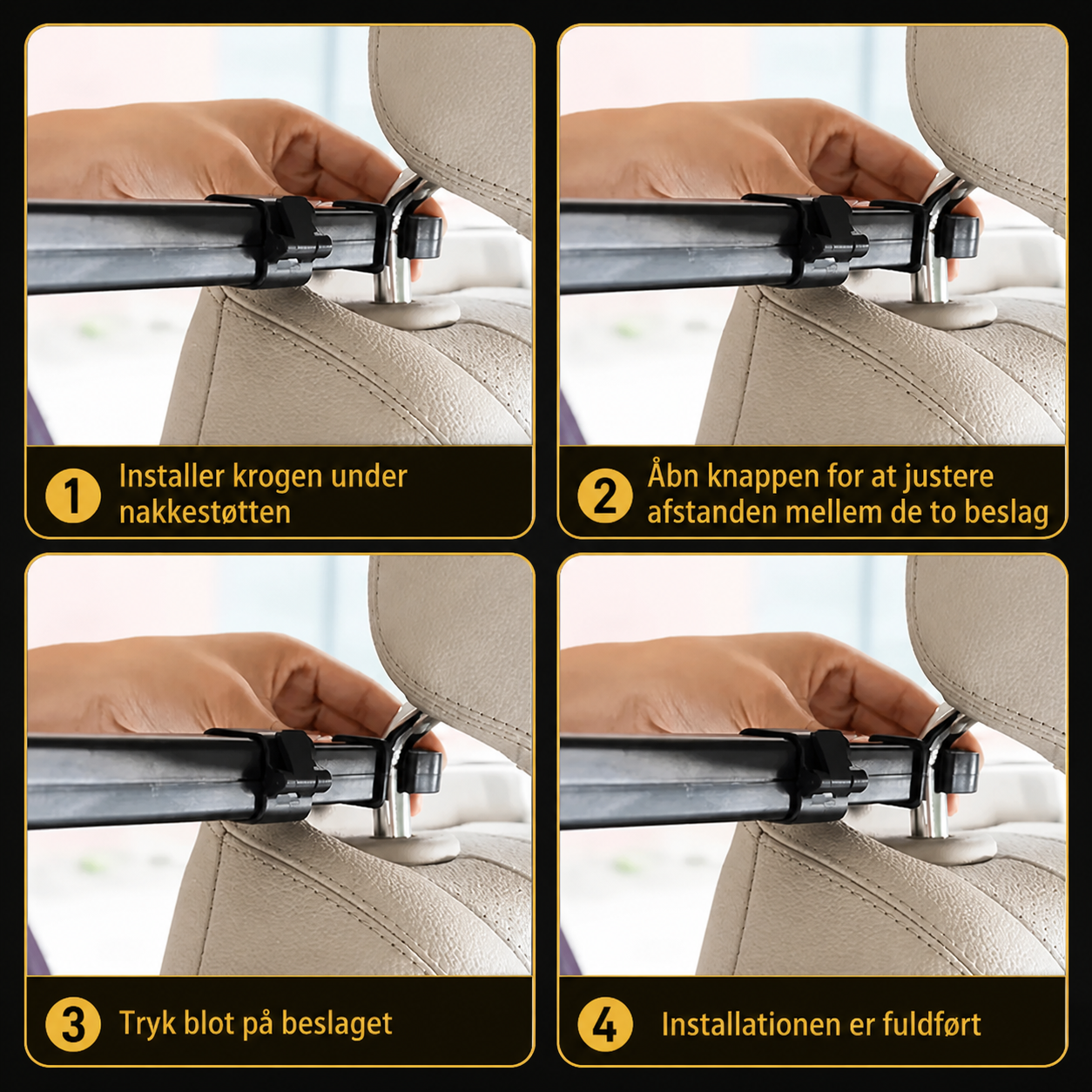 RoadView™ Tablet- & Mobilholder til Bil – Gør køreturen roligere med underholdning på bagsædet