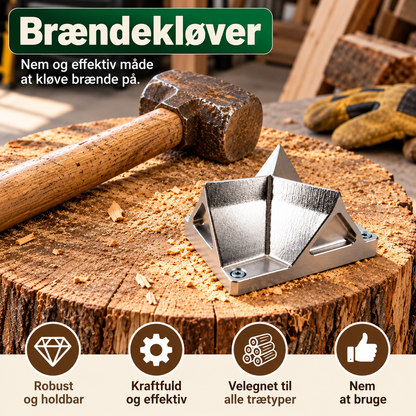 StjerneKløver™ – Kløv brænde nemt og sikkert med smart stjerneformet brændekløver