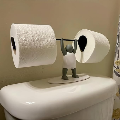 MuskelRulle™ – Den stærkeste toiletpapirholder i badeværelset