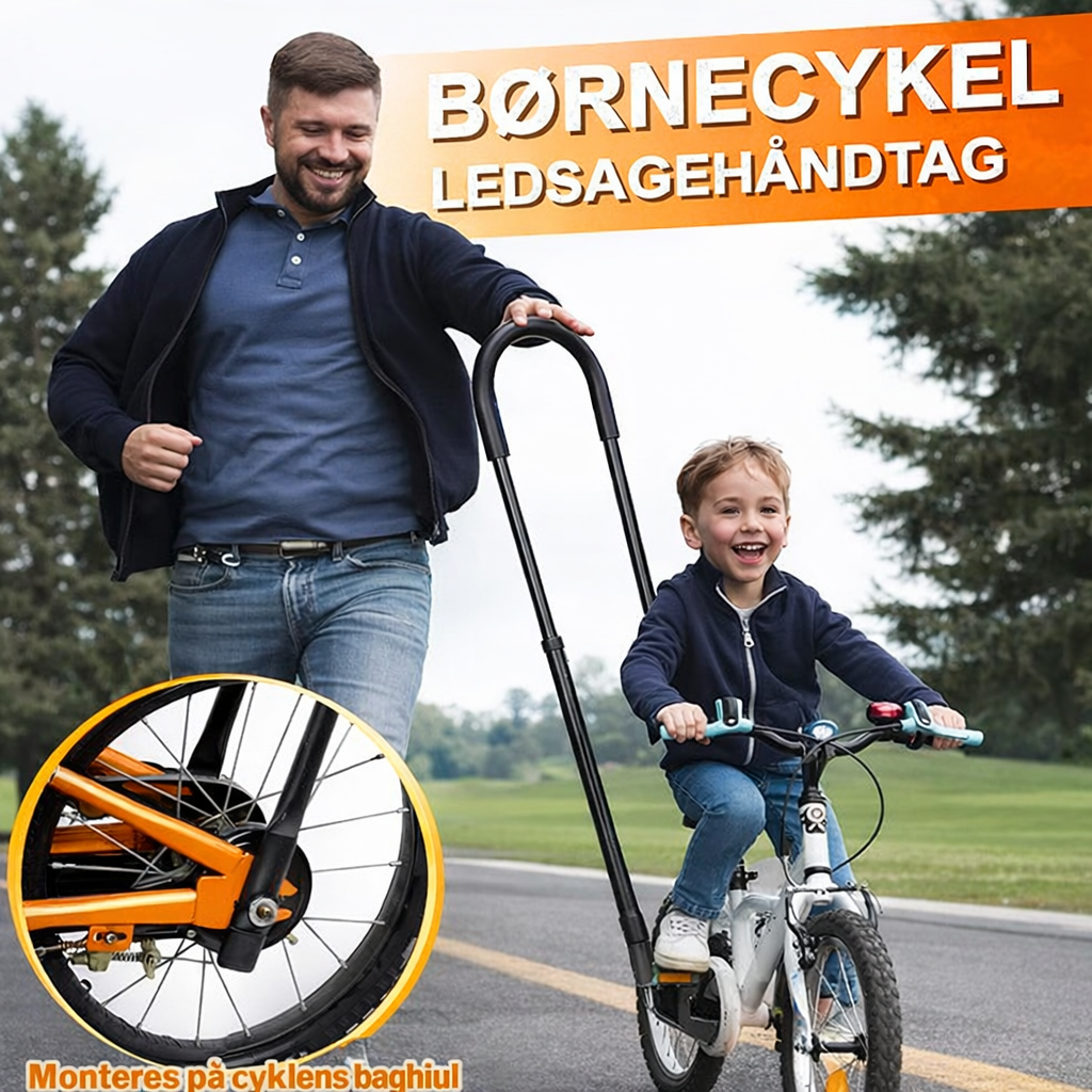RideHjælp™ – Cykeltræningshåndtag til Børn