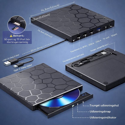 PlugPlay Drive™ - Afspil, kopier og gem helt uden besvær