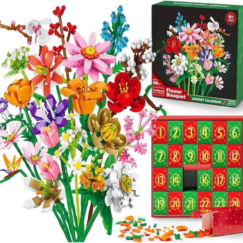 BlomsterJul™ – Byg en smuk buket med 24 magiske juleoverraskelser