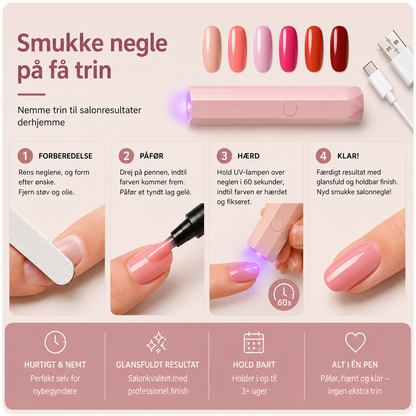 GelGlans™ – Professionelle negle hjemmefra
