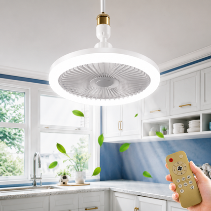 AirLuxe™ Loftvifte med Lys – Kølig komfort med elegant design