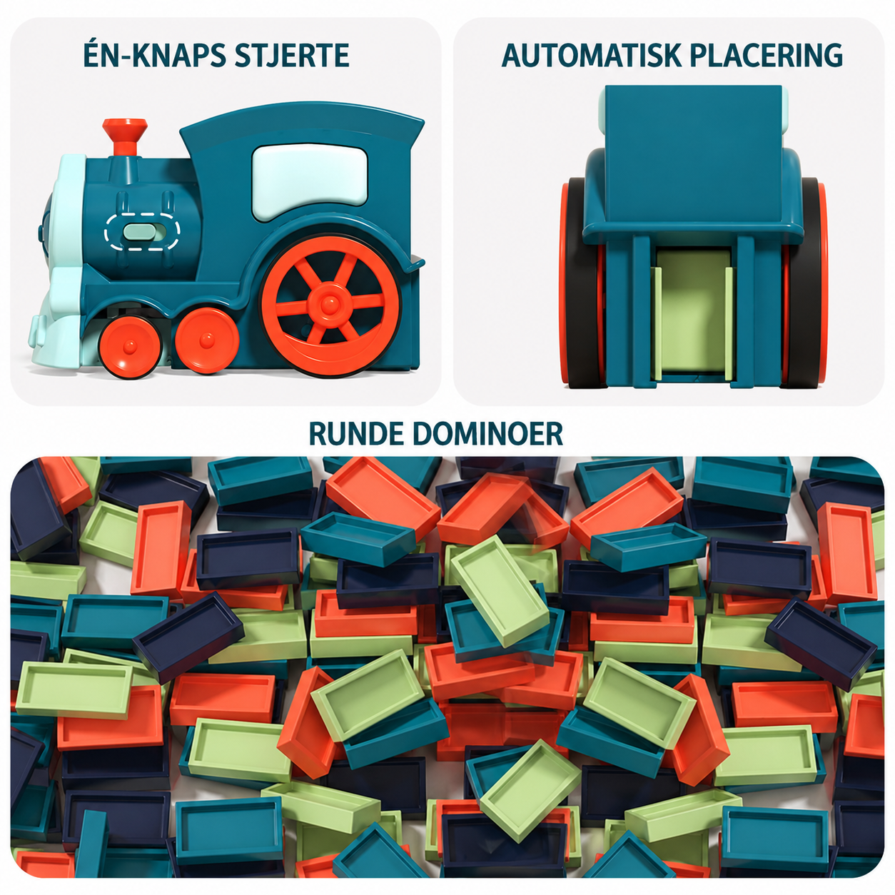 DominoTog™ – Leg, lær og byg på den sjoveste måde.