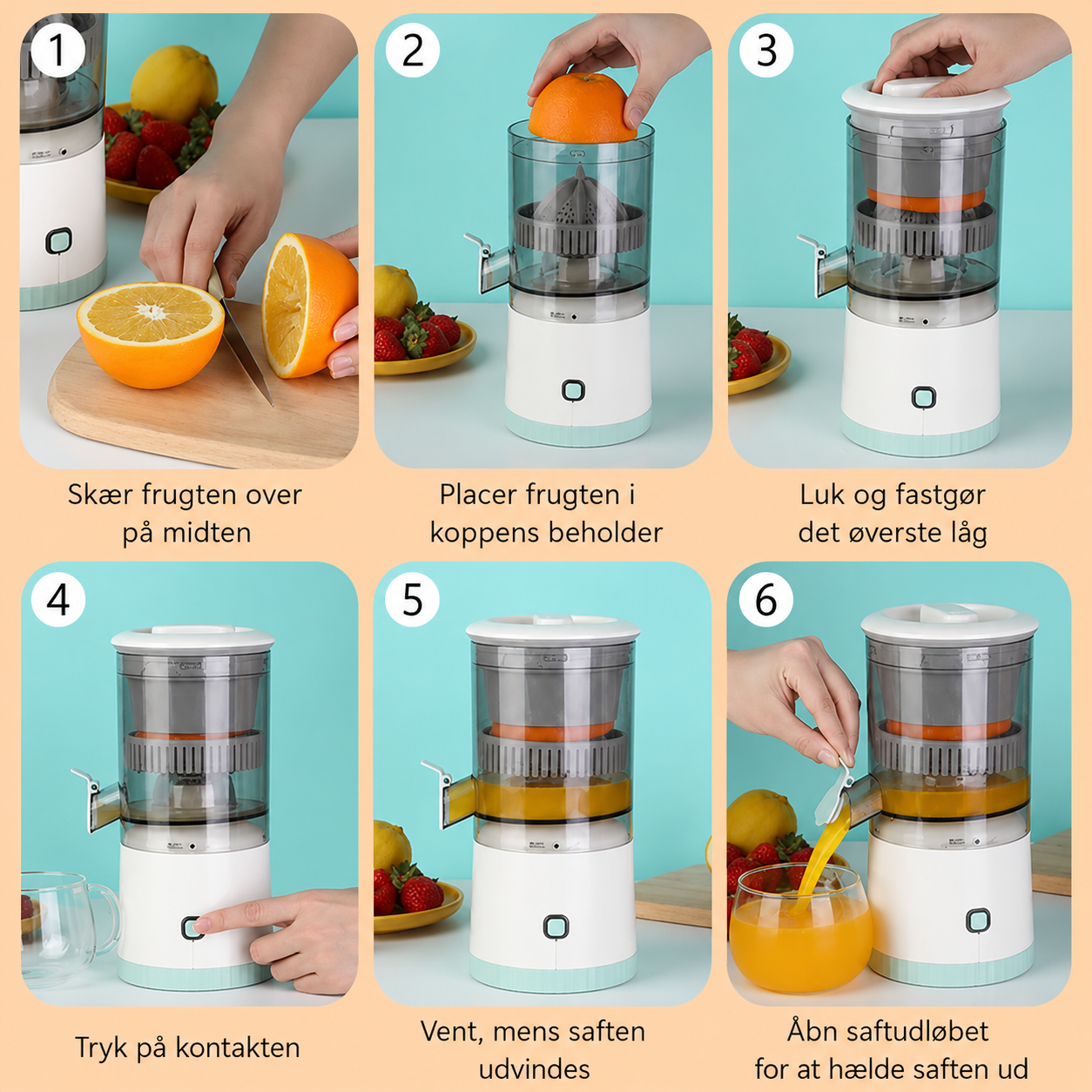 SaftKlar™ – Friskpresset citrus på få sekunder