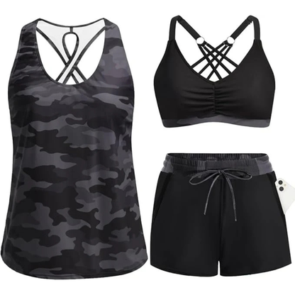 Soleia™ Active Tankini – Smuk dækning, fri bevægelse og komfort hele dagen "