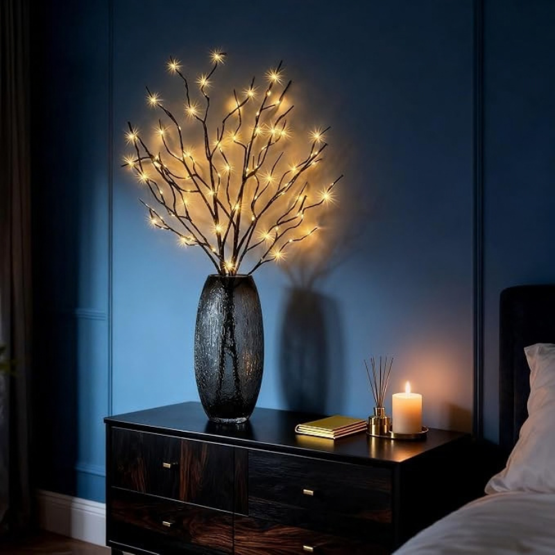 LysGrene™ – Skab en varm og hyggelig stemning med smukke LED-grene