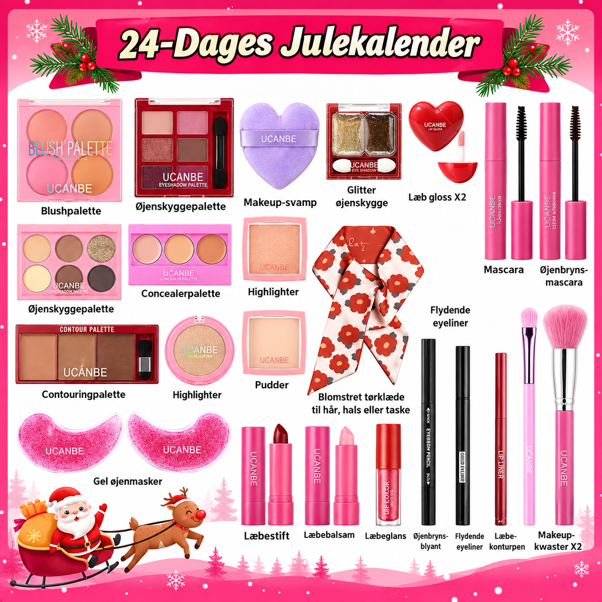 MakeupJul™ – 24 skønhedsoverraskelser til en glamourøs jul