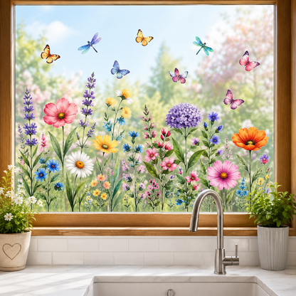 Blomsterglimt™ – Forvandl dine vinduer til et blomstrende sommerunivers 🌸