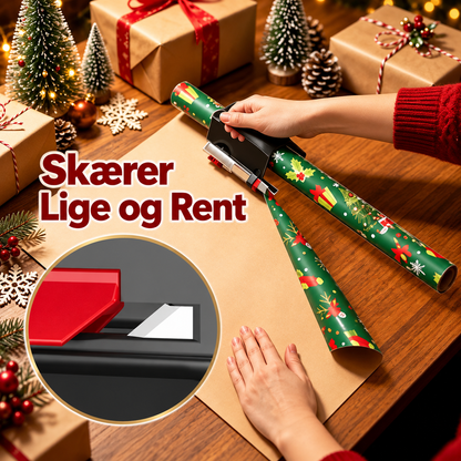 PakkeSmart™ – Skær gavepapir og tape nemt med smart 2-i-1 funktion