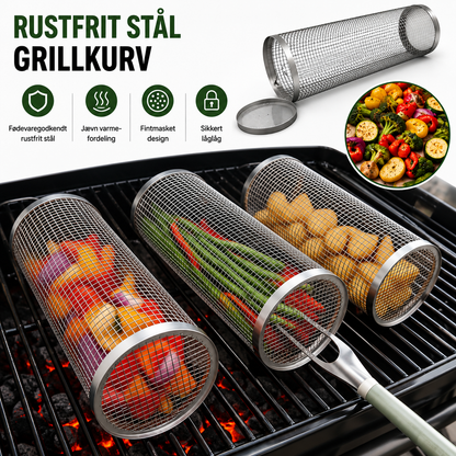 GrillKurv™ 360 – Perfekt grillning uden mad, der falder gennem risten