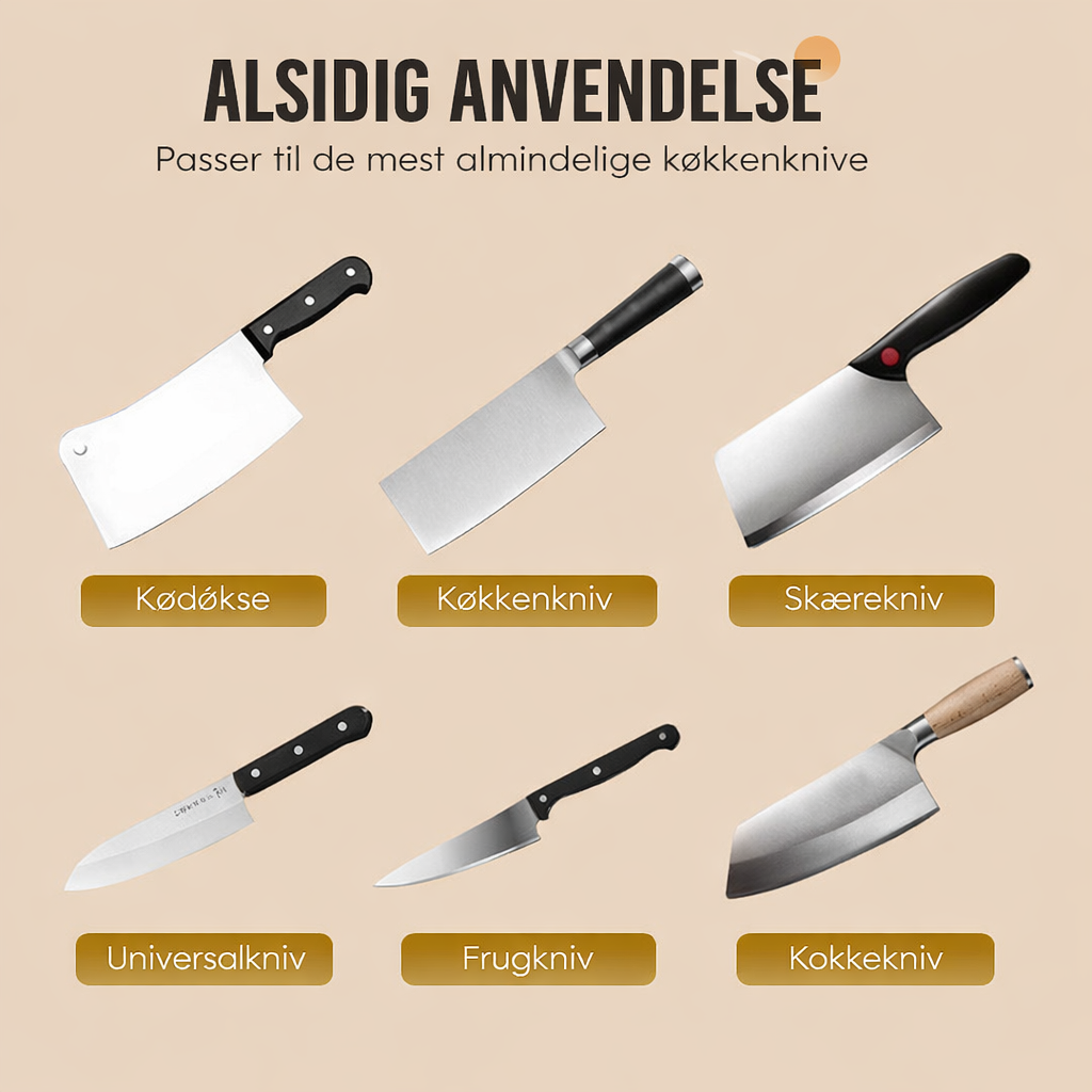 KnivPro™ – Elektrisk Knivsliber til Perfekt Skarphed