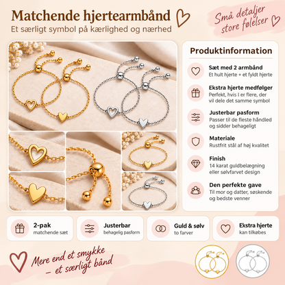 HjerteBånd™ – To matchende armbånd, ét særligt bånd