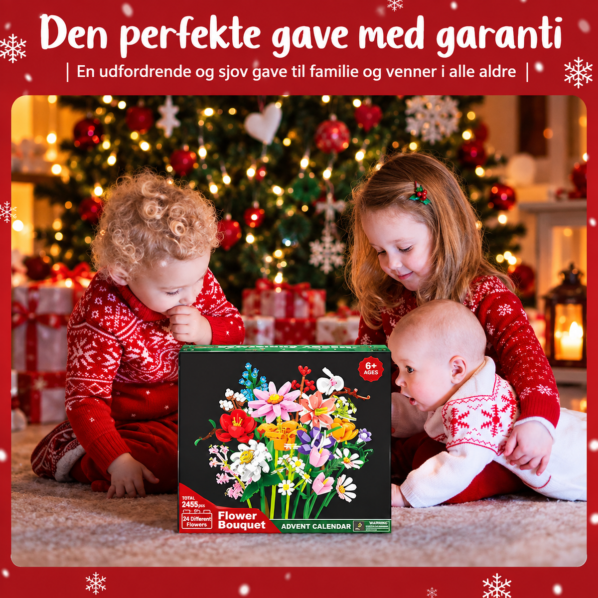 BlomsterJul™ – Byg en smuk buket med 24 magiske juleoverraskelser