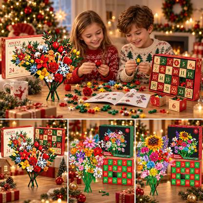 BlomsterJul™ – Byg en smuk buket med 24 magiske juleoverraskelser