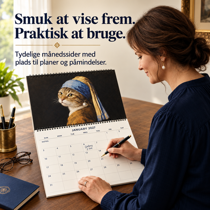 KunstKatte™ – Verdensberømt kunst møder kattehumor hele året