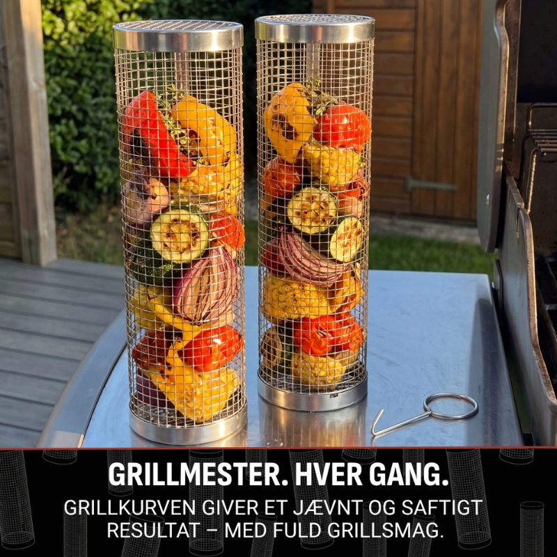 GrillKurv™ 360 – Perfekt grillning uden mad, der falder gennem risten
