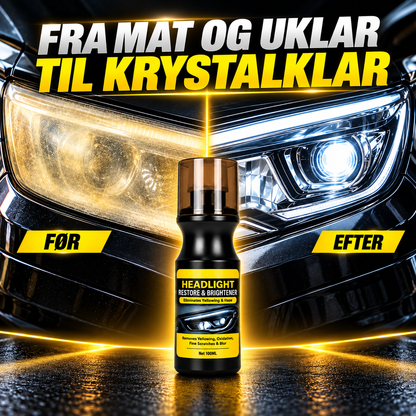 LygteKlar™ – Giv bilens matte forlygter nyt liv og glans