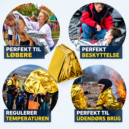 VarmeRed™ – Hold på kropsvarmen med praktiske nødtæpper