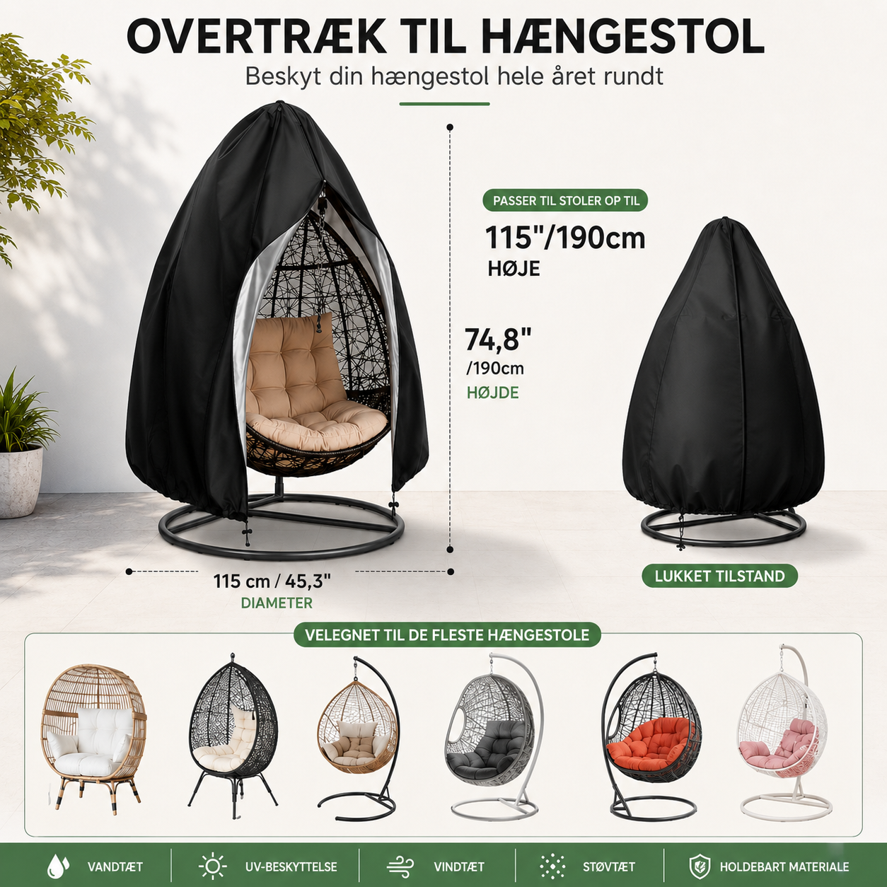 RegnSkjold™ – Hold din æggestol tør året rundt