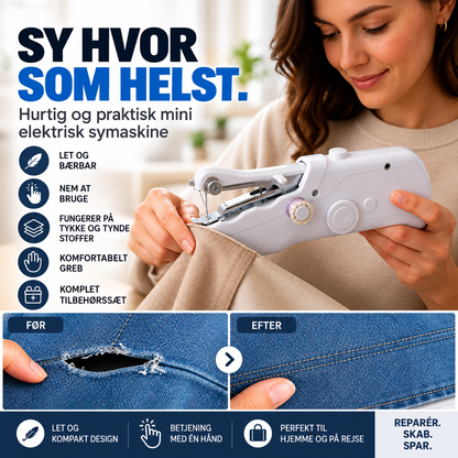 SyLet™ – Reparér dit tøj på få minutter med den smarte, håndholdte symaskine