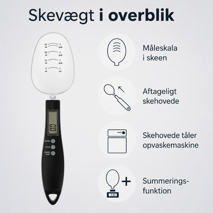 PræcisionsSke™ – Mål med præcision ned til 0,1 gram