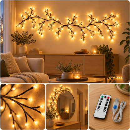 JuleGlimt™ – Lysende LED-grene, der skaber magisk julestemning
