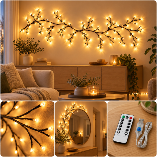 JuleGlimt™ – Lysende LED-grene, der skaber magisk julestemning