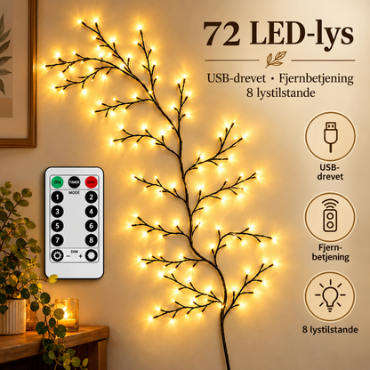 JuleGlimt™ – Lysende LED-grene, der skaber magisk julestemning