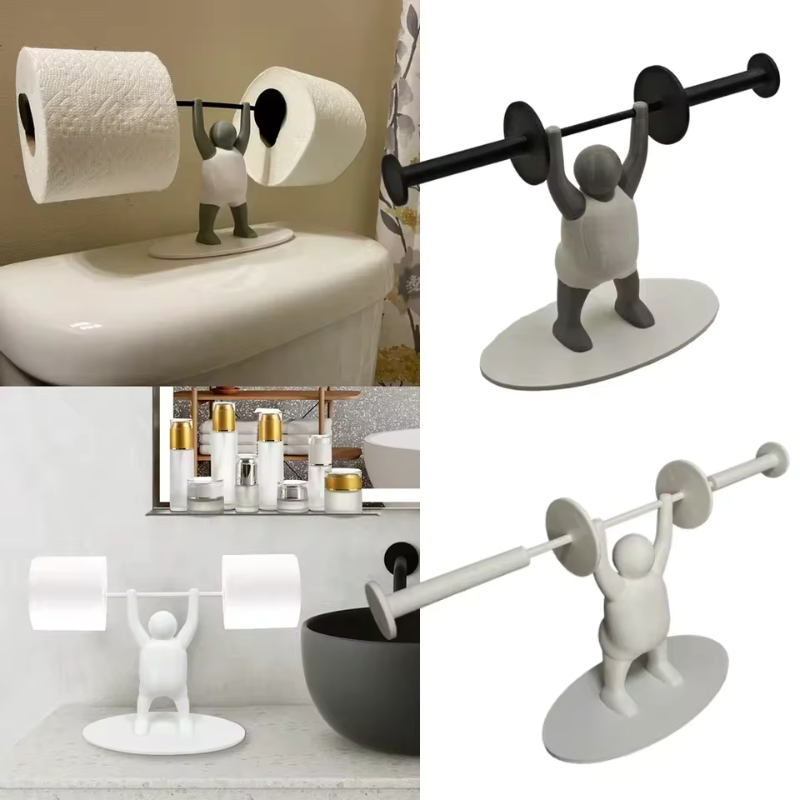 MuskelRulle™ – Den stærkeste toiletpapirholder i badeværelset
