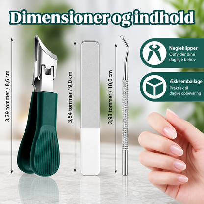 NegleLet™ – Klip tykke og hårde negle nemt med den ergonomiske negleklipper