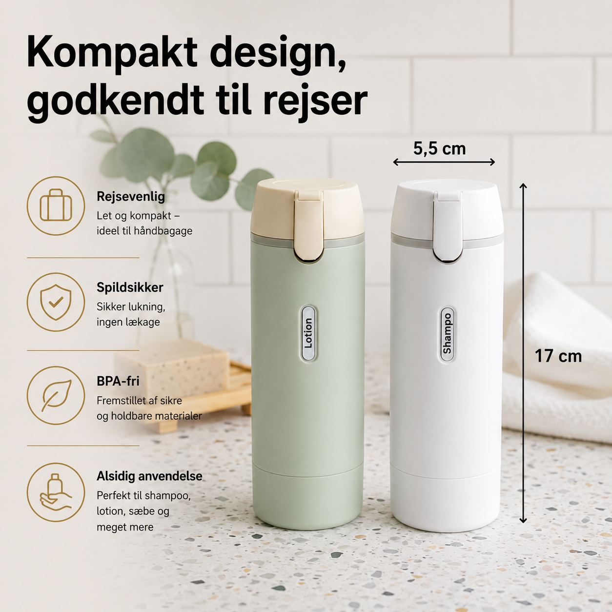 RejsePack™ – Alt dit shower-essentials samlet ét sted
