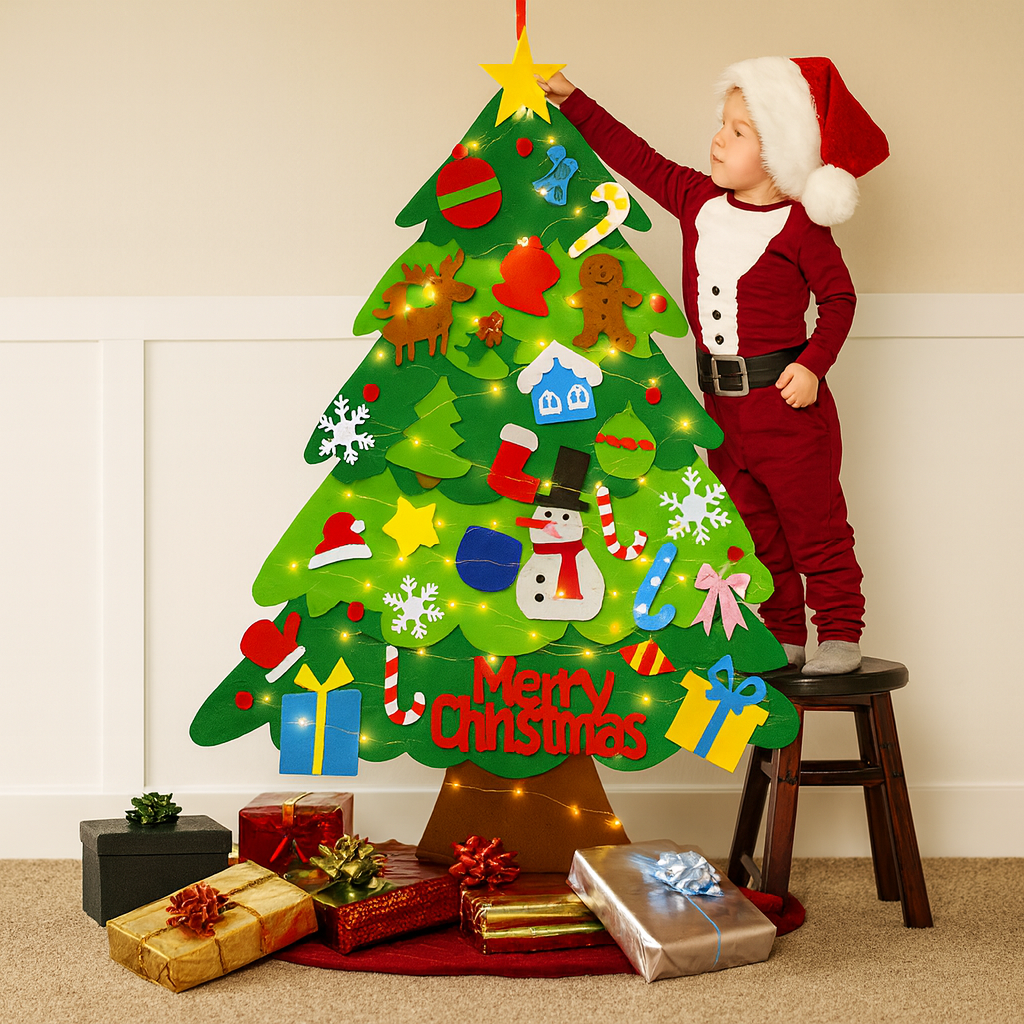 JuleFryn™ – Den magiske filtjuletræ for små hænder